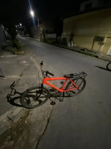 Bicicleta montadinha laranja