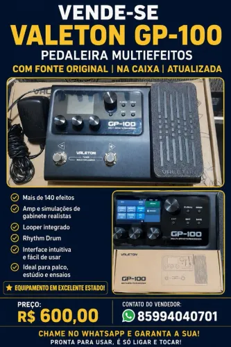 Pedaleira valeton gp100