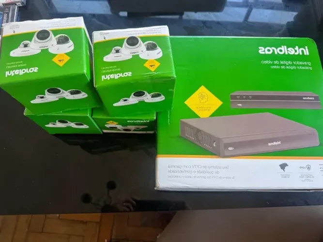Kit CFTV Intelbras NVR + 4 Cameras IP VIP 1230 D G5 Novo Lacrado