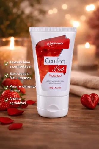 Lubrificante Intimo Corporal 120g Sabor Morango