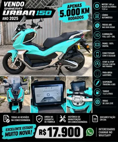 Vendo Shineray Urban 150
