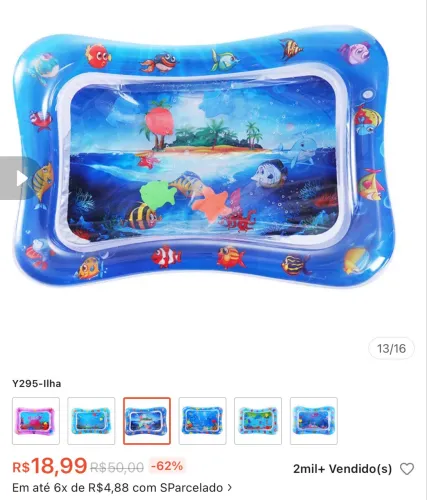 TAPETE INTERATIVO PARA BEBÊ