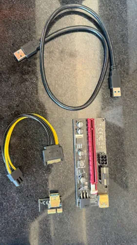 Kit Riser PCIe USB 3.0 para Mineração - 12 Unidades