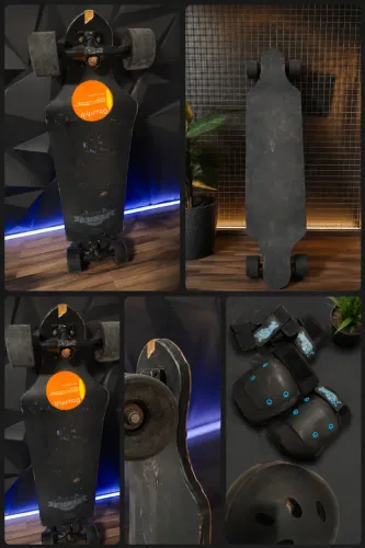 ? LONGBOARD XSEVEN COMPLETO + KIT DE PROTEÇÃO ?
