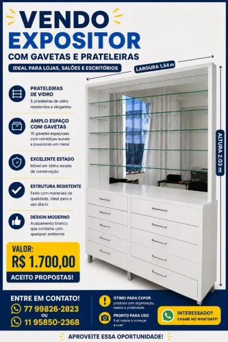 Prateleira para loja, escritório ou casa