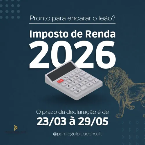 Imposto de renda 2026 Prazo está esgotando 