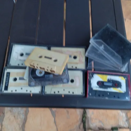 Lote 8 fitas K7 originais anos 80 todas gravadas em perfeito estado