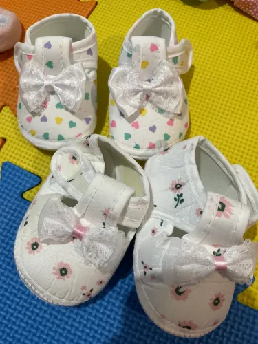 Lote sapatos bebê menina
