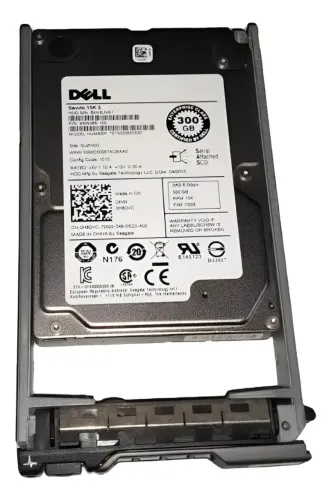 Hd Dell Sas 300gb 2.5 15k St9300653ss 0h8dvc Com Gaveta para uso servidor Dell R610 e R710