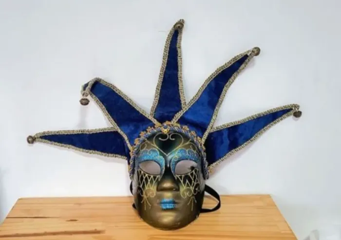 máscara veneziana carnavalesca carnaval fantasia palhaço linda decoração arte