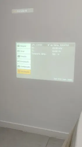 Projetor Sony vpl- cx 100 c/ lâmpada nova, excelente estado!