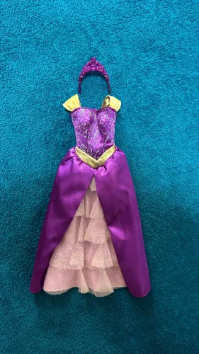 Vestido e Coroa Jasmine - Princesas Disney Barbie