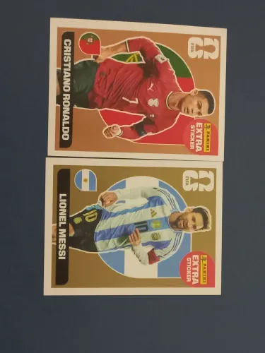 Cristiano Ronaldo Bronze e Messi Gold.