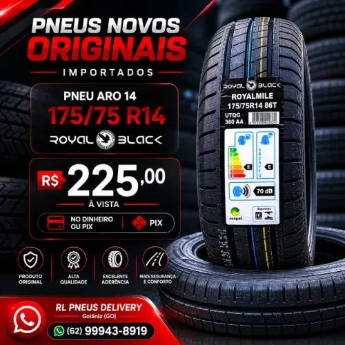Pneu Aro 14 - 175/75R14 ROYAL BLACK