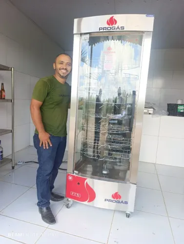 FORNO INDÚSTRIAL A GÁS GIRATÓRIO MULTIUSO 128 KGS PROGÁS
