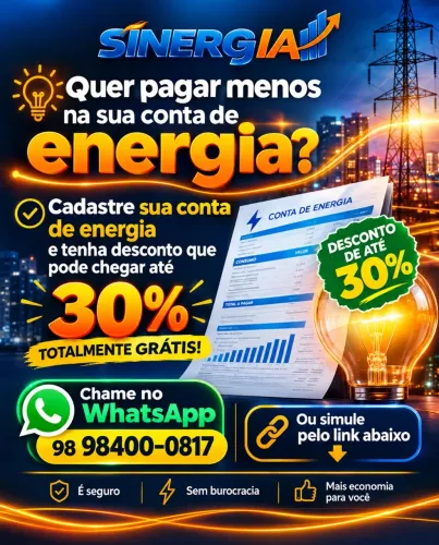 PAGUE MENOS NA SUA CONTA DE ENERGIA!