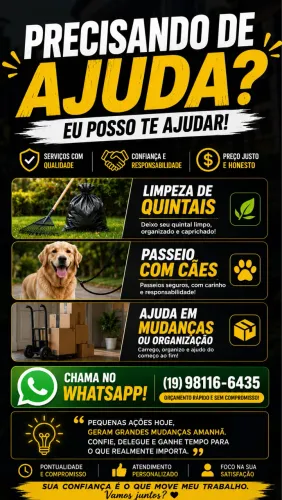 ? PRECISOU DE AJUDA? EU RESOLVO PRA VOCÊ!
