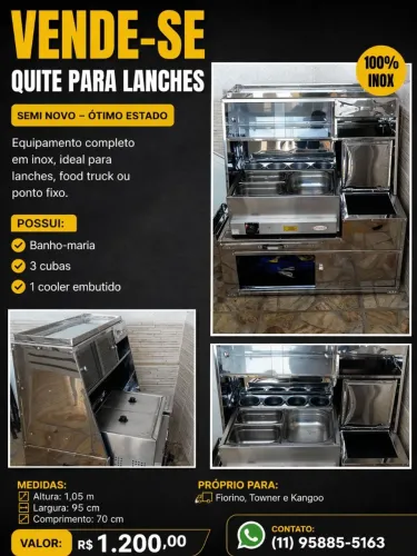 Carrinho de Hot Dog para veiculos