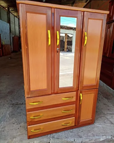 GUARDA ROUPA - SOLTEIRO MADEIRA MACIÇA NOVO 