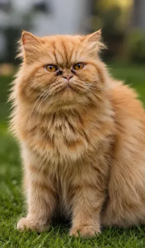 Gata persa laranja perfeita 