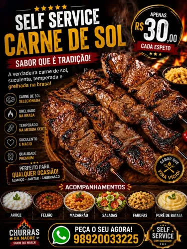 Vaga em churrasco