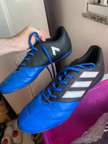 Chuteira Adidas Ace Futsal Azul Original Nº 41 - Bom Estado