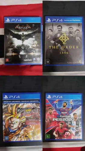 8 JOGOS PS4 ORIGINAIS - COMBO COMPLETO