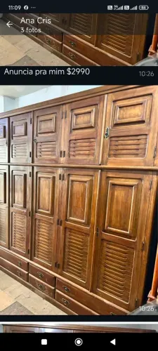 Armário madeira duplex