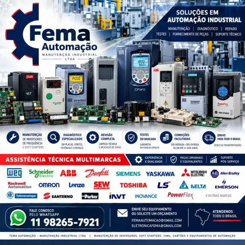 Manutenção inversores de frequência