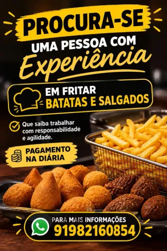 Fritador de batatas e salgados 