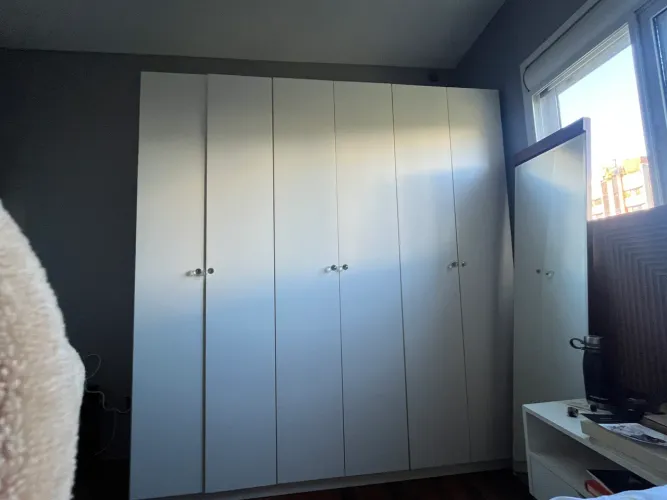 guarda roupa ruller tokstok 6 portas branco casal