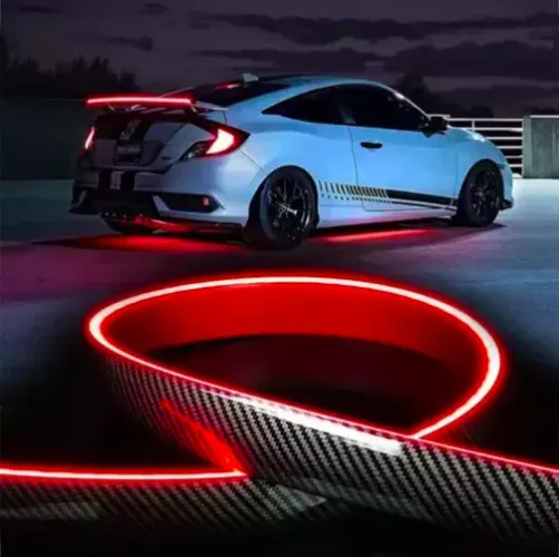 (Novo)Fita Led Spoiler Automotiva 120cm Luz Traseira Freio Seta Lanterna