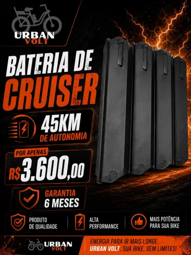 Bateria Cruiser 45km autonomia