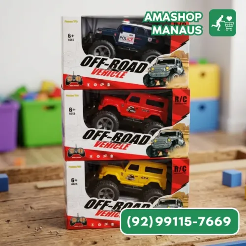 Carrinho Controle Remoto Off Road Miniatura Na Caixa
