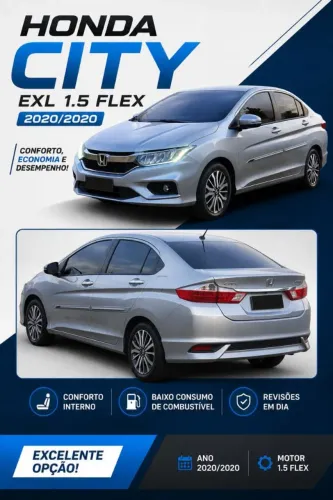 Honda City Sedan EXL 1.5 Flex 16V 4P Aut. 2020