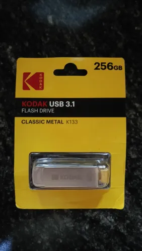Pendrive 256gb usb 3.1 kodak k133 novo lacrado alta velocidade flashdrive