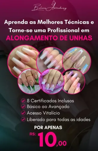 Curso de alongamento de unhas 
