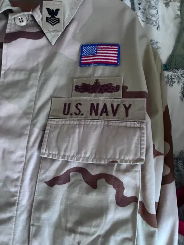 Gandola da Marinha América U. S Navy, camuflagem desértica chocolate Tamanho Gg original