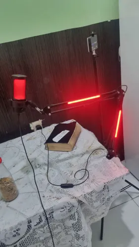 Microfone + braço Articulado RGB