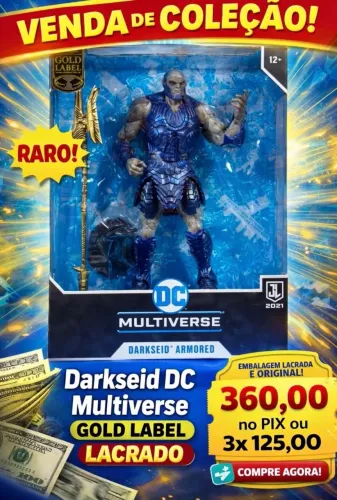 Action Figures - DC Darkseid Gold Label série rara e especial