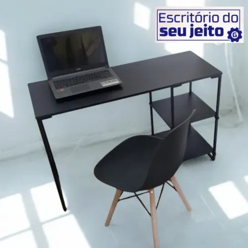 Mesa de Escritório 1,1m NOVA Industrial Multiuso Computador Notebook Estudo Escrivaninha