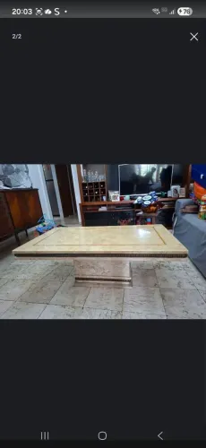 Mesa de centro de mármore 