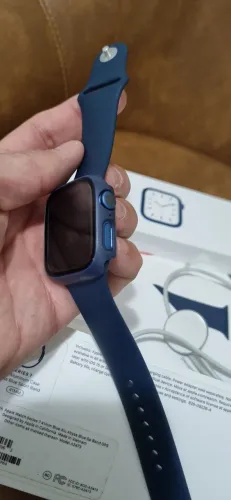 Vendo Apple Watch Series 7 - 41mm - Azul (Abyss Blue) - ACEITO TROCA POR LAVA-LOUÇAS