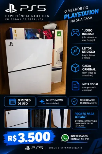 Ps5 muito novo