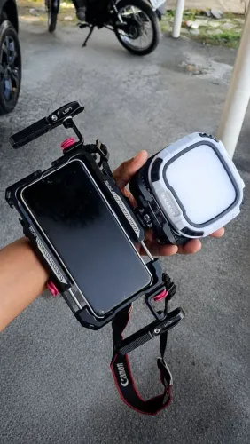 Kit Profissional para Fotografia e Filmagem Mobile - Cage Ulanzi Lino + Iluminador R7 Pro