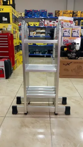Escada Articulada multiuso Alumínio 4x3 3.6m Titanium (Nova)