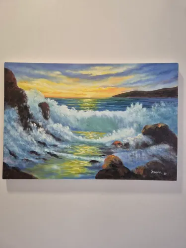 Pintura Óleo sobre tela - Mar