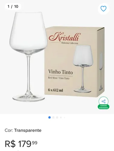Kit de taça kristalli