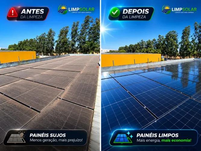 Limpeza de placa solar!