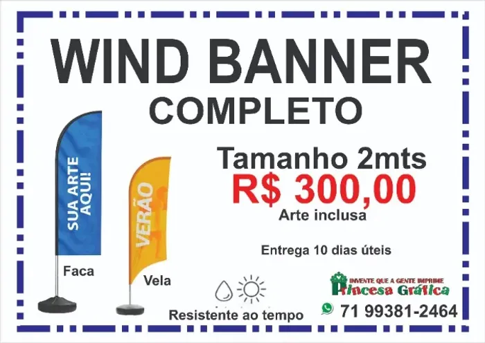 Wind Banner 2mts